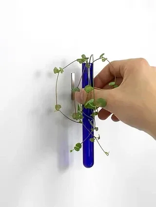 Muurbloempje 1 stuk blauw