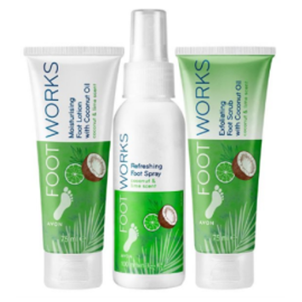 Foot Works Moisturizing Foot Cream Set with Coconut Scent