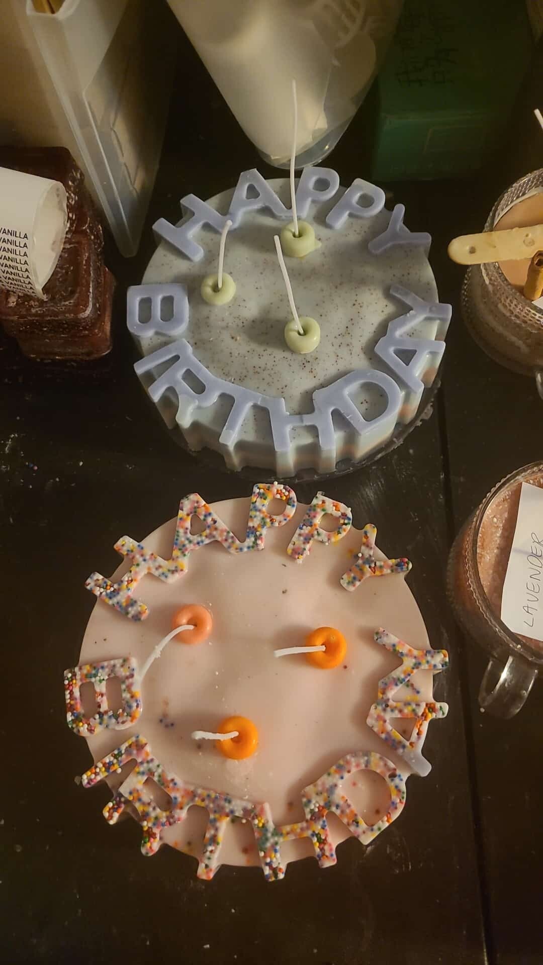 Birthday cake candles