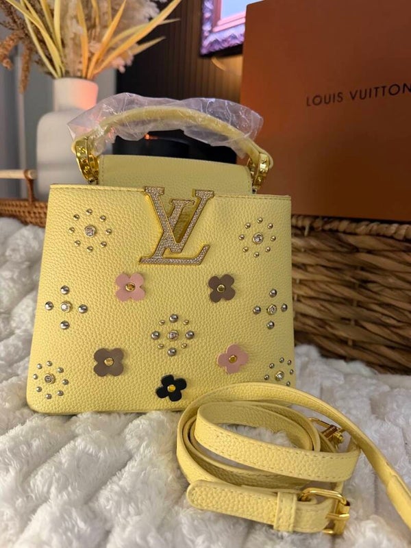 YELLOW FLORAL MINI BAG