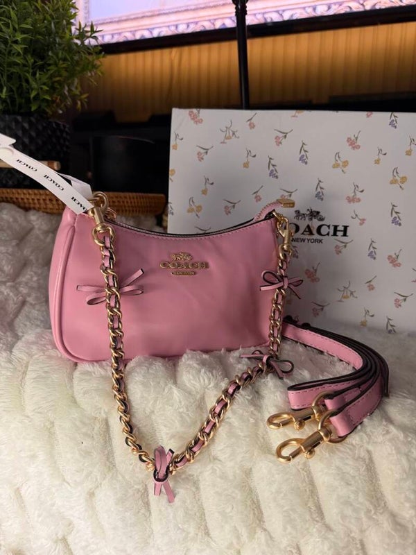 PINK BOW SHOULDER BAG