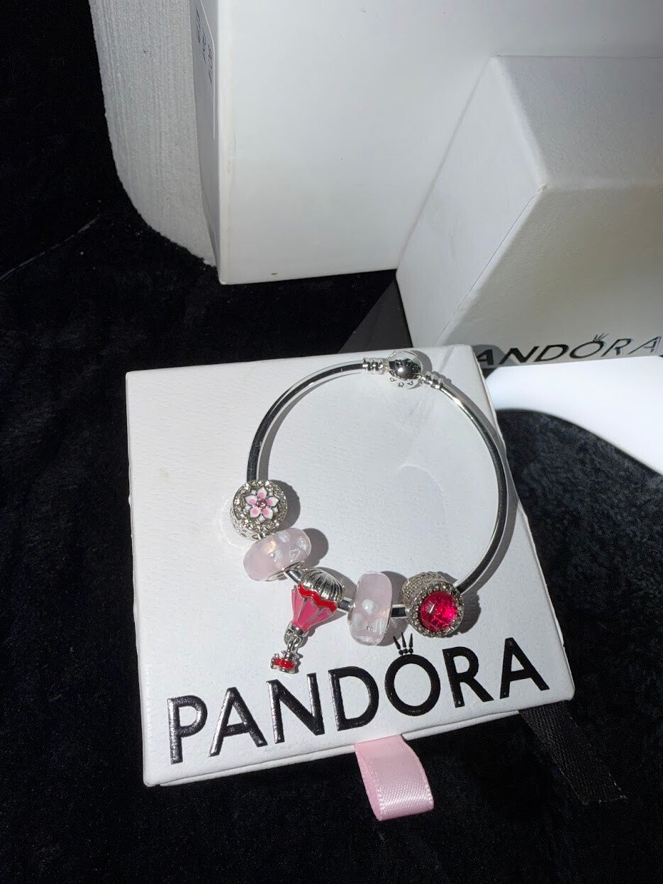 PINK PRINCESS CHARM BRACELET