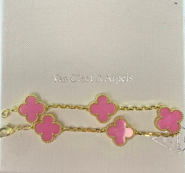 PINK CLOVER BRACELET