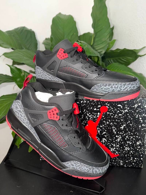 JORDAN SPIZIKE LOW BLACK, GREY & RED