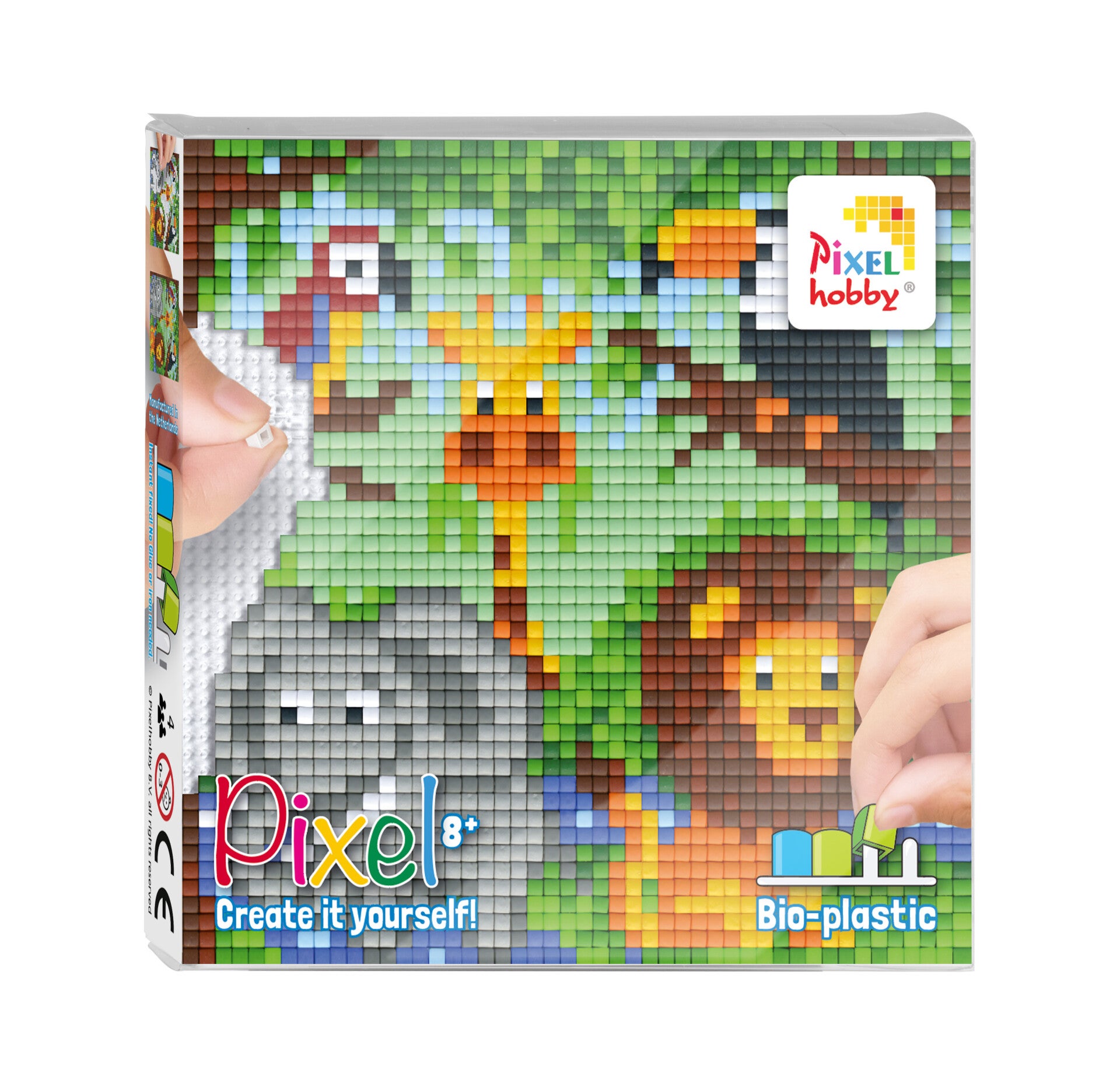 Kit 4 mini plaques les animaux de la jungle