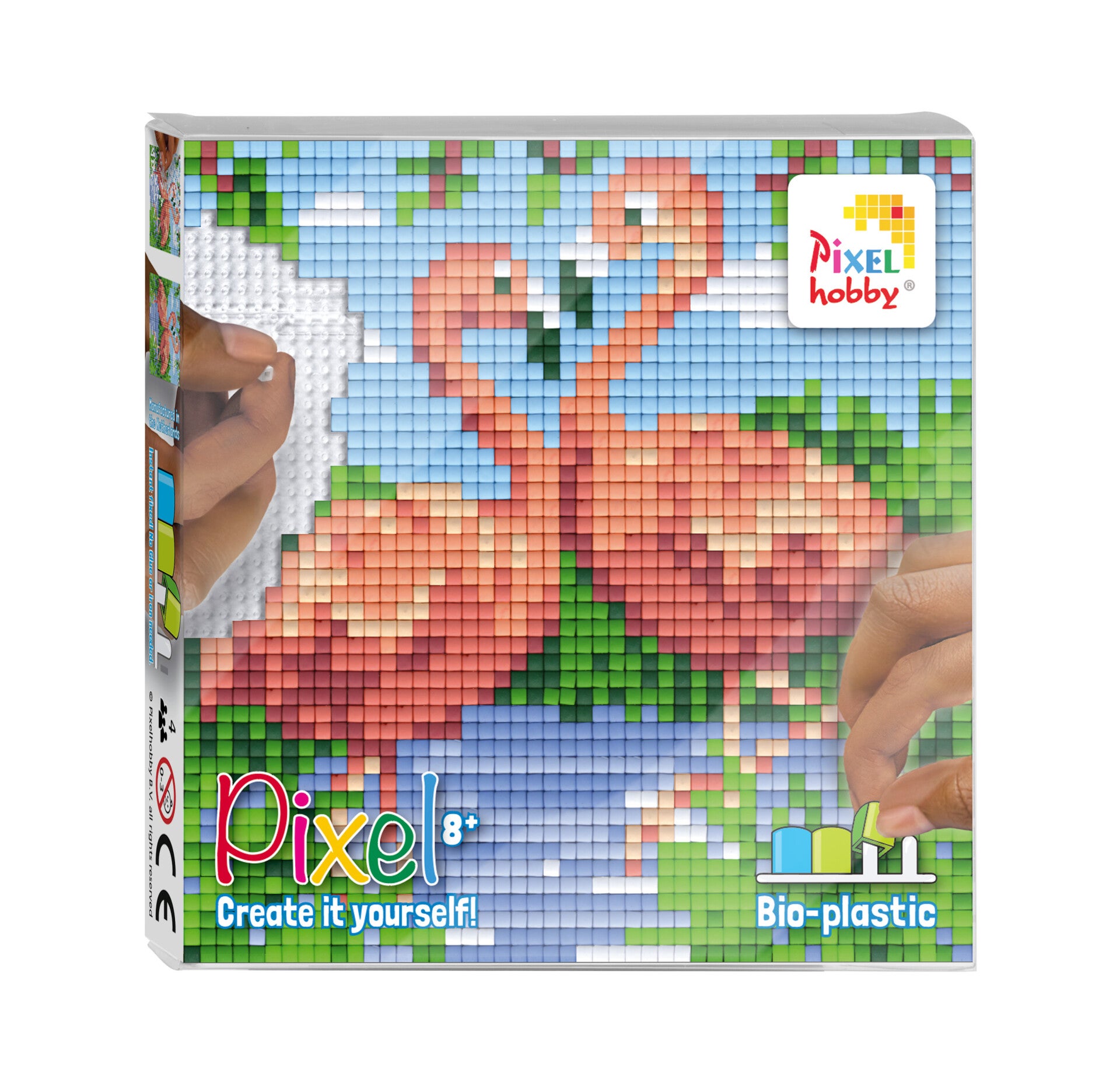 Kit 4 mini plaques 2 flamants rose