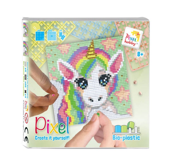Kit 4 mini plaques tête licorne