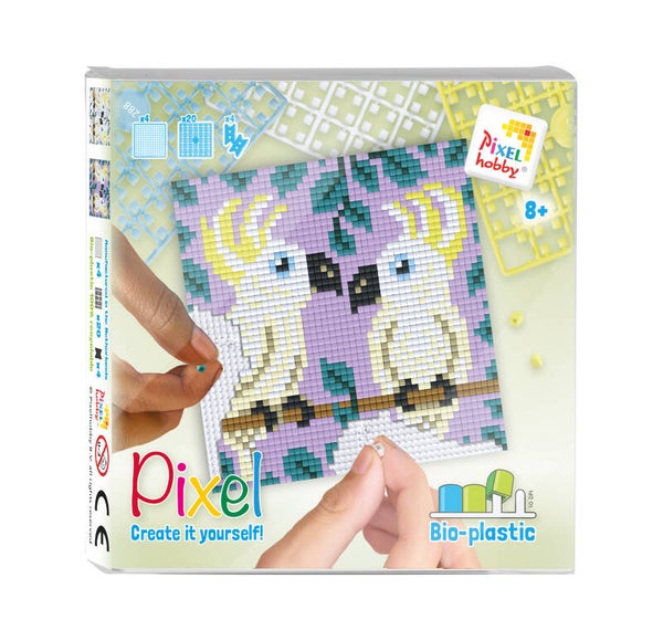 Kit 4 mini plaques cacatoès