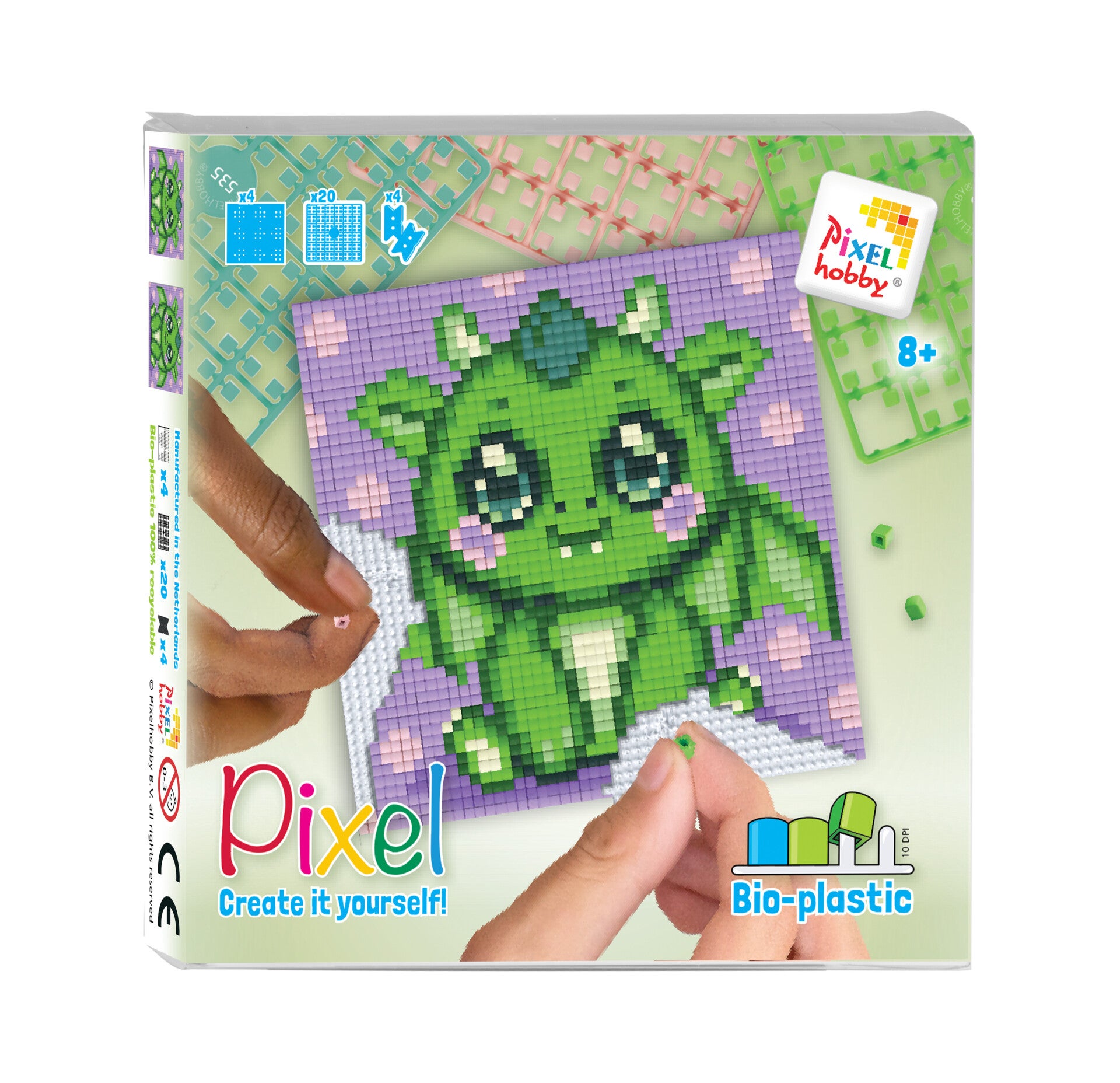 Kit 4 mini plaques dragon