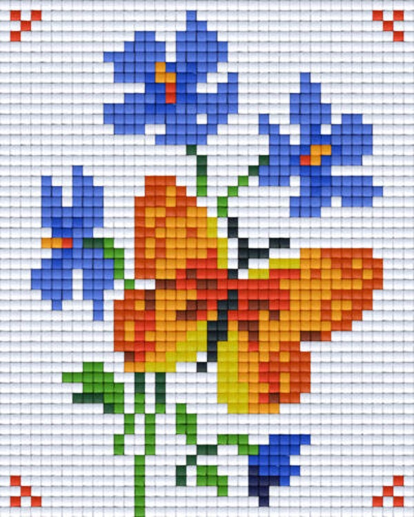 Kit 1 Plaque Fleurs Papillons