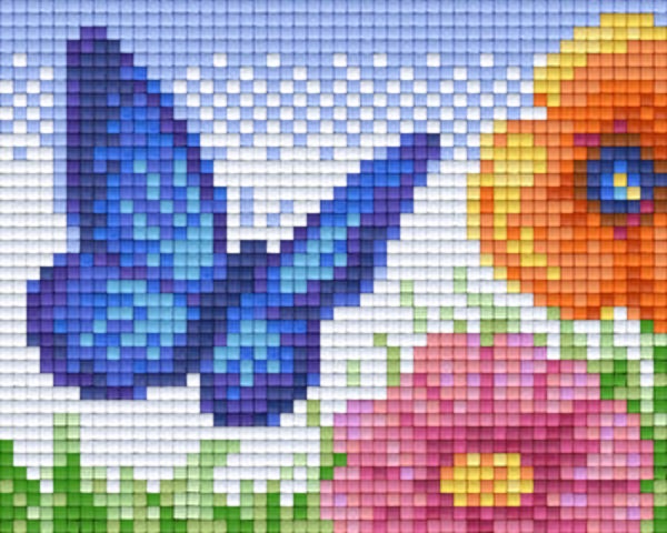 Kit 1 Plaque Fleurs Papillons