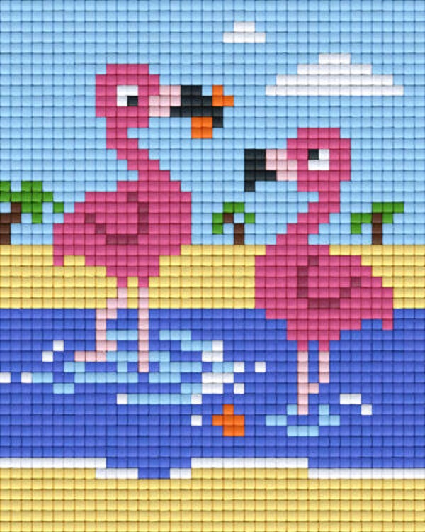 Kit 1 Plaque Flamant Rose