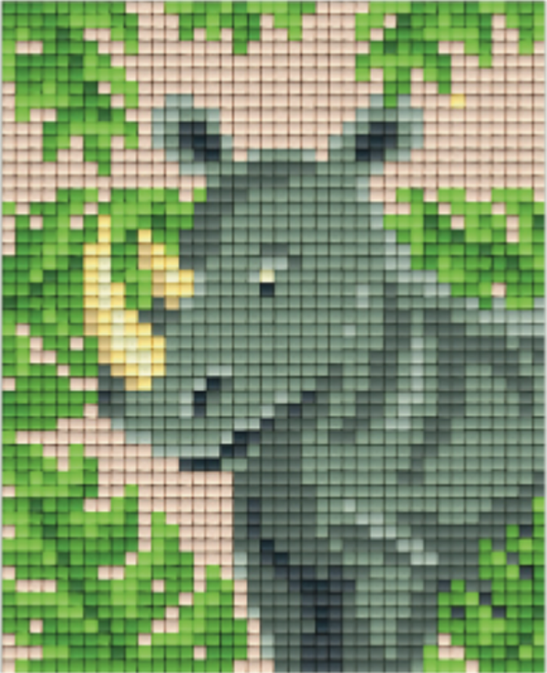 Kit 1 Plaque Rhinoceros