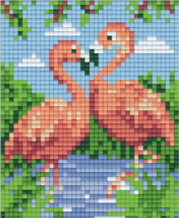 Kit 1 Plaque Flamant Rose