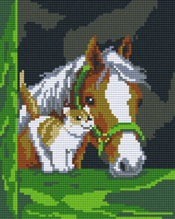 Kit 4 Plaques Cheval et Chat