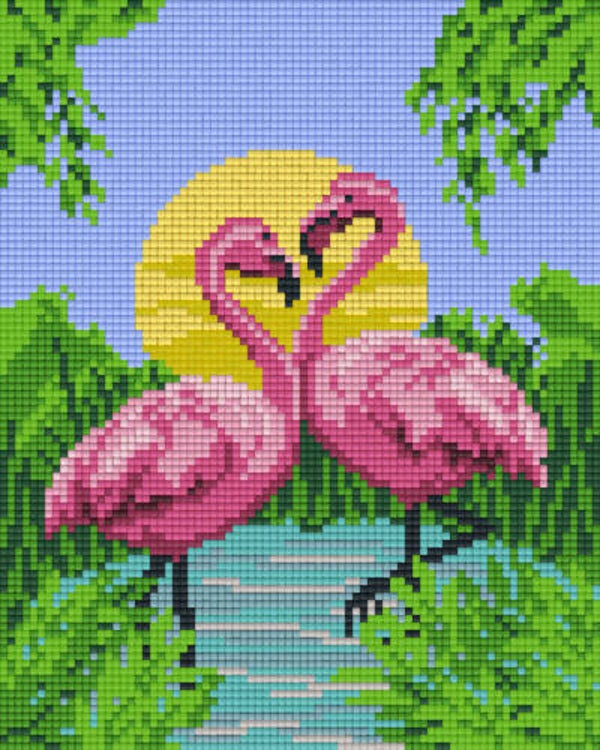 Kit 4 Plaques Flamant Rose