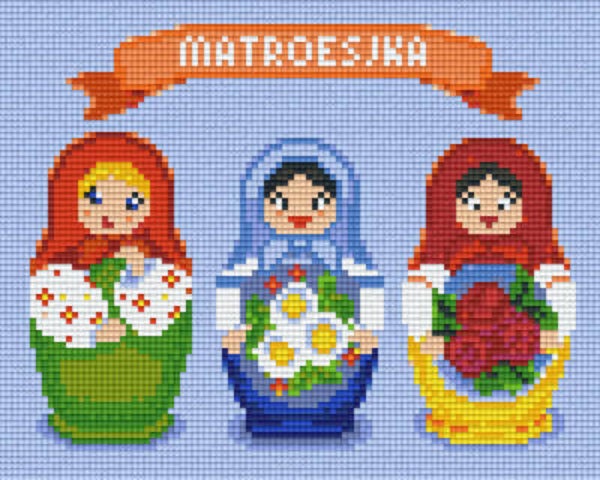 Kit 4 Plaques Matriochka