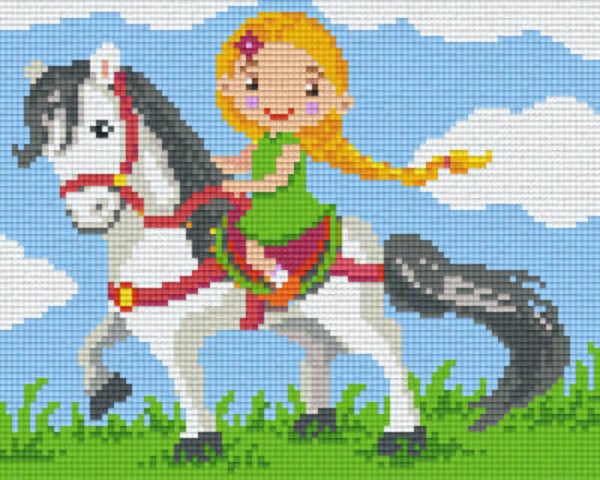Kit 4 Plaques Fille à Cheval