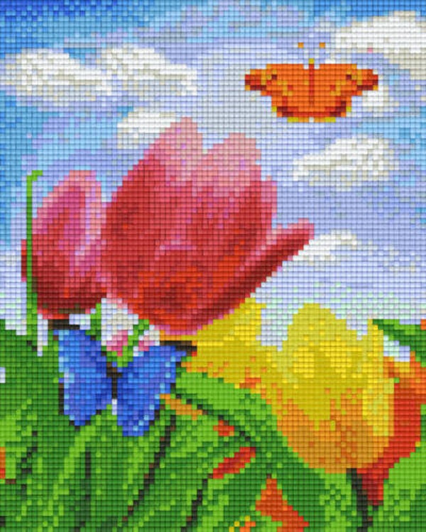 Kit 4 Plaques Fleurs