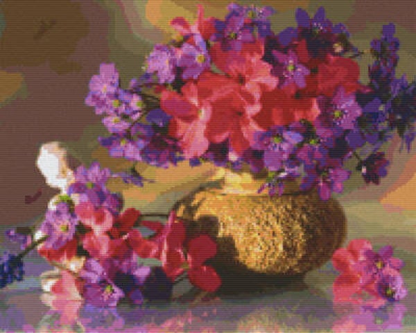 Kit 16 Plaques Fleurs
