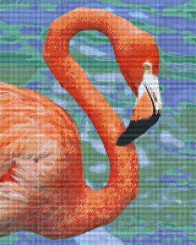 Kit 16 Plaques Flamant Rose