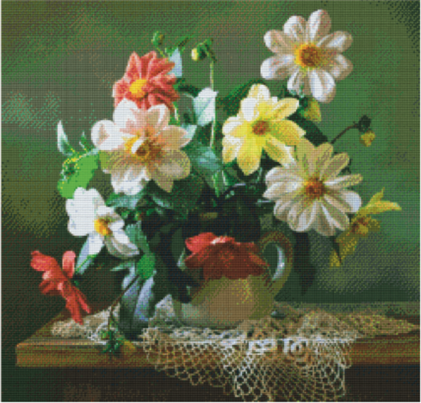 Kit 30 Plaques Fleurs