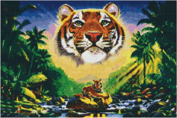 Kit 30 Plaques Tigre