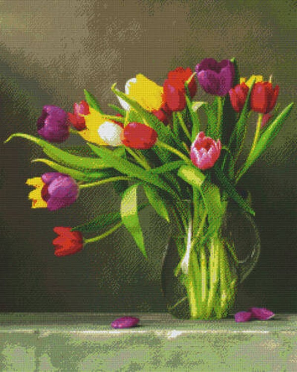 Kit 36 Plaques Fleurs