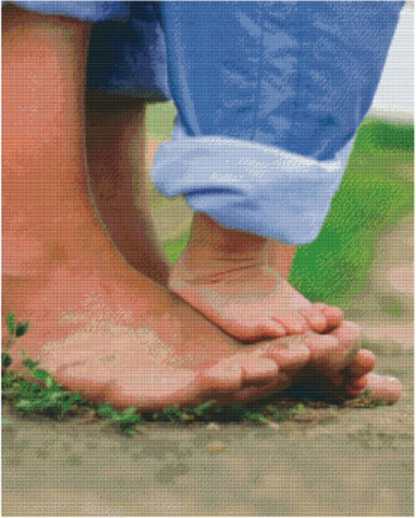 Kit 36 Plaques Pieds