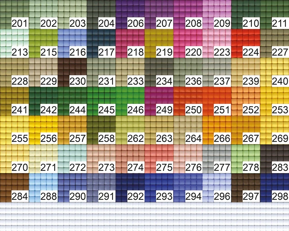 Carré de Pixels Du Numéro 201 à 298