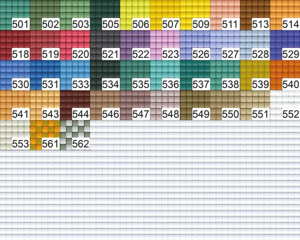 Carré de Pixels Du Numéro 501 à 561