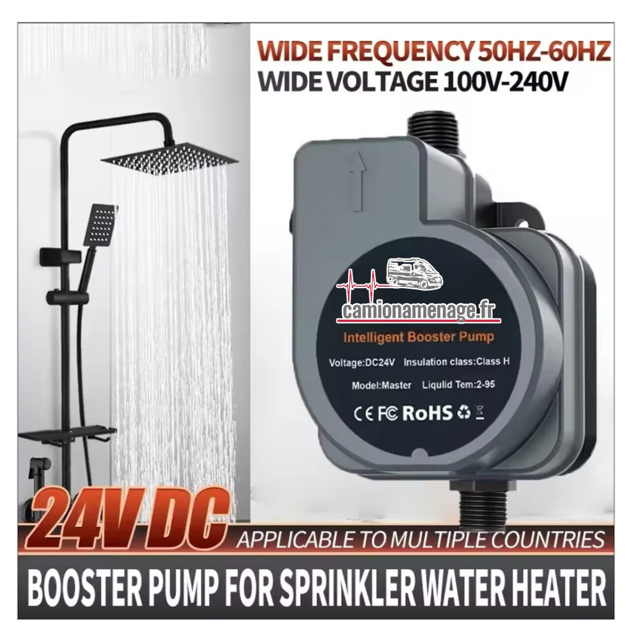 Booster de Pression d’Eau pour Van Aménagé