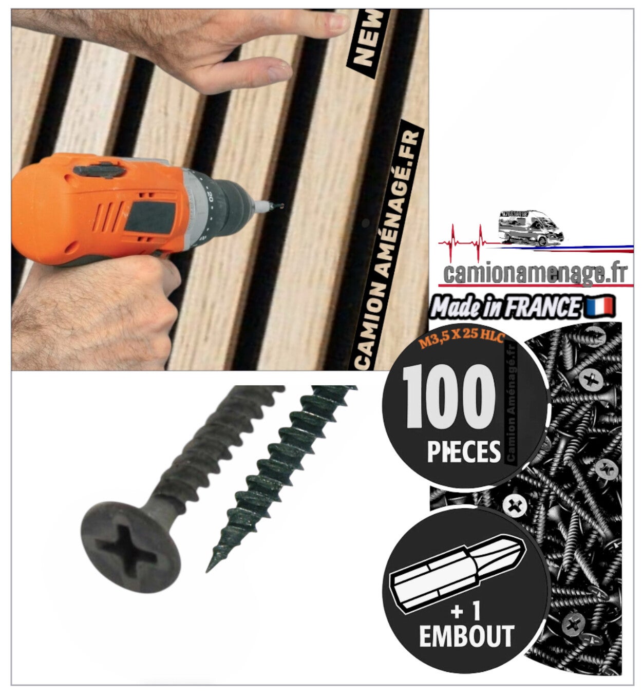 LA VIS FRANÇAISE POUR PANNEAUX DE BARDAGE