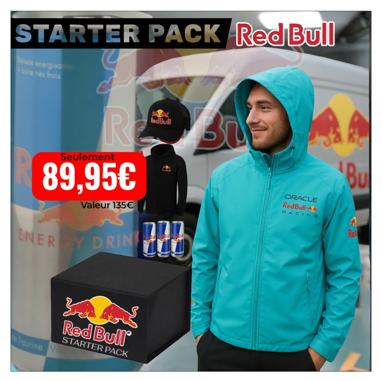 STARTER PACK RED BULL style TRAVEL – Edition Spéciale size UNIVERSAL (L)