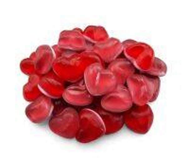 Hartjes Rood Gummy per 100 gram