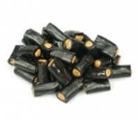 Dropstaafjes met Salmiak vulling schepsnoep