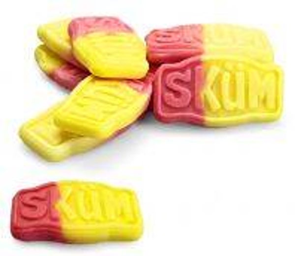 Skum Strawberry Banana schepsnoep per 100 gram