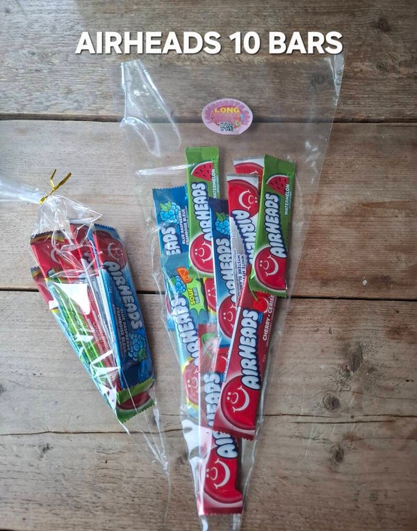 Airheads 10 bars snoepzak! Diverse smaken!!