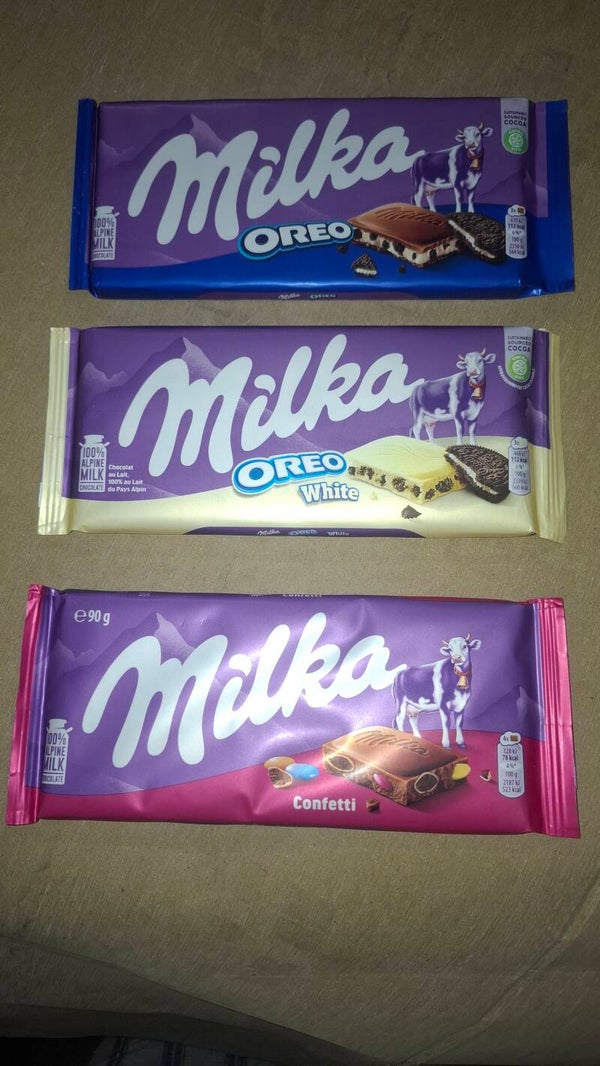Milka Chocolade 3 repen 90/100 gram