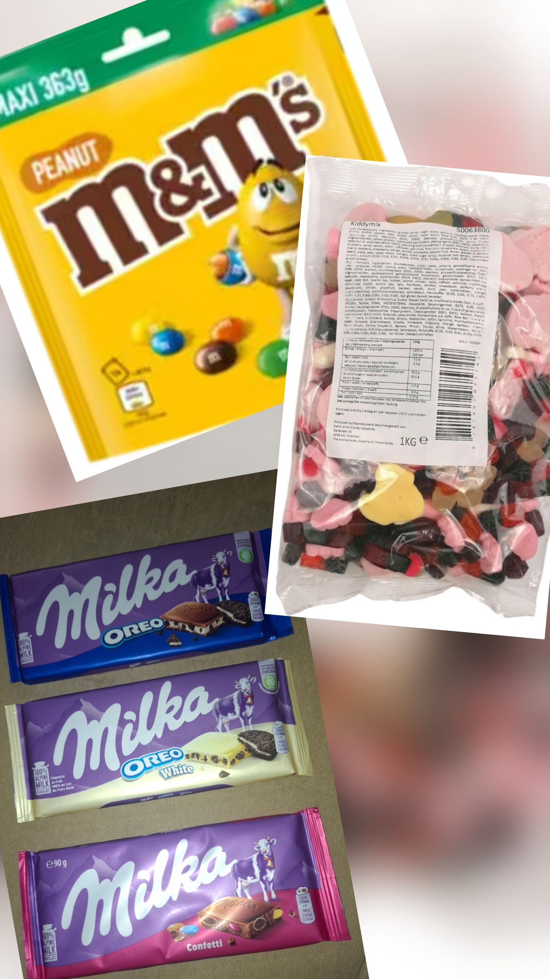 ZOMER DEAL 3 / M&M Pinda / Milka / kilo snoep