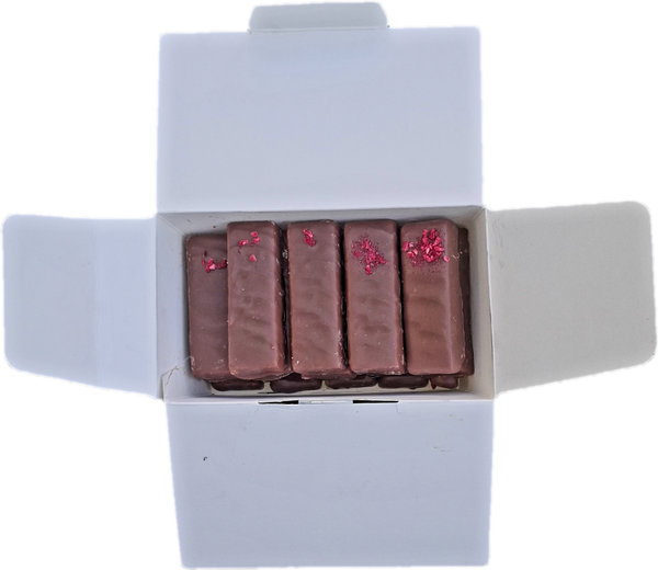 TOSCA BonBons "Reepjes" Aardbei Melkchocolade  250/500 gram