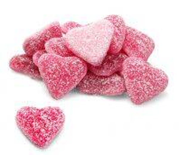 Hartjes Roze Vegan zuur per 100 gram