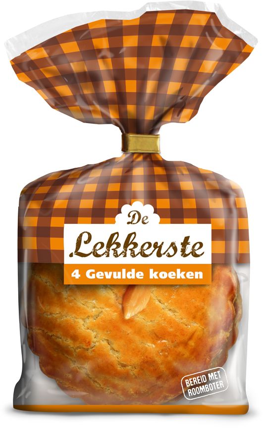 Gevulde roomboter koeken 400 gram ( 4stuks )