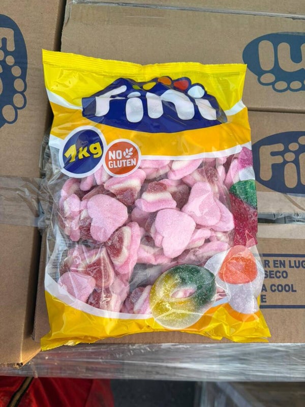Schepsnoep zak per kilo 3 kleuren Harten