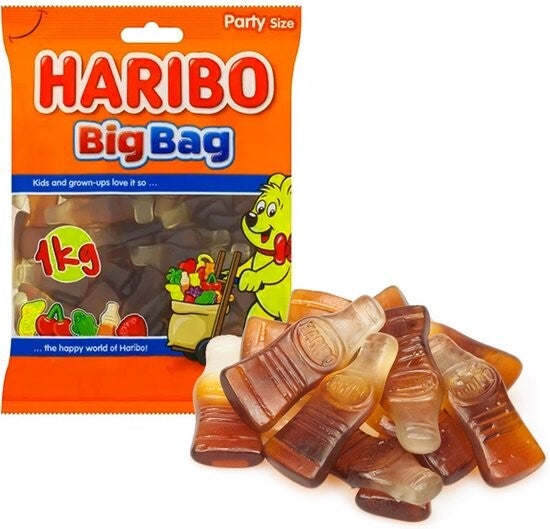 Haribo Cola flessen groot kilo per kilo