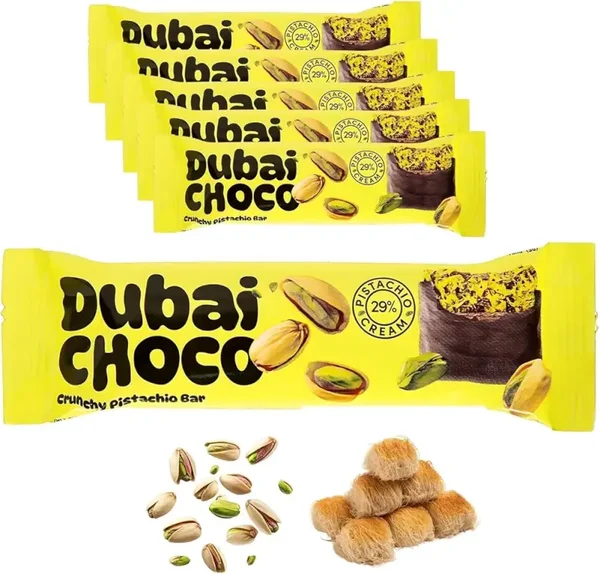 Dubai Choco Pistachio 55 gram per doos! 25x