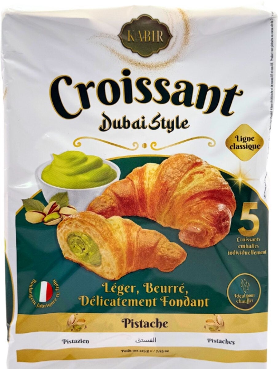 Croissants Dubai Style Kabir 5 croissants Pistache!