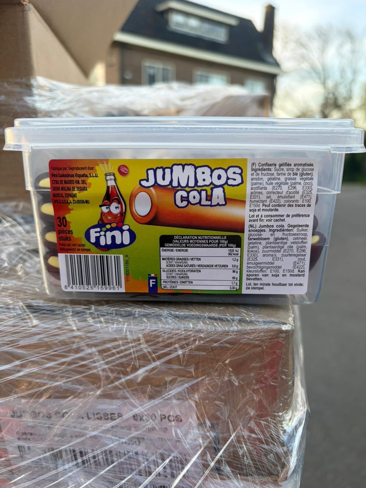 Fini Jumbo Cola Staven per stuk of per doos