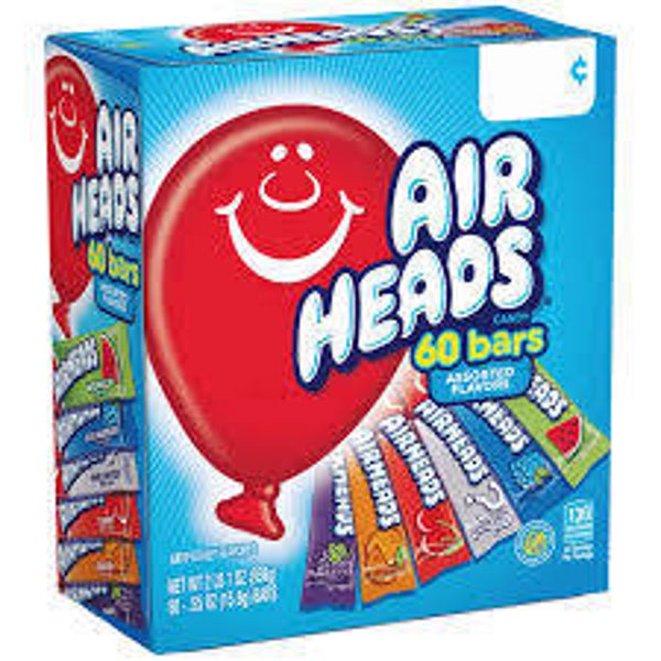 Airheads doos 60 stuk ( 6 smaken)
