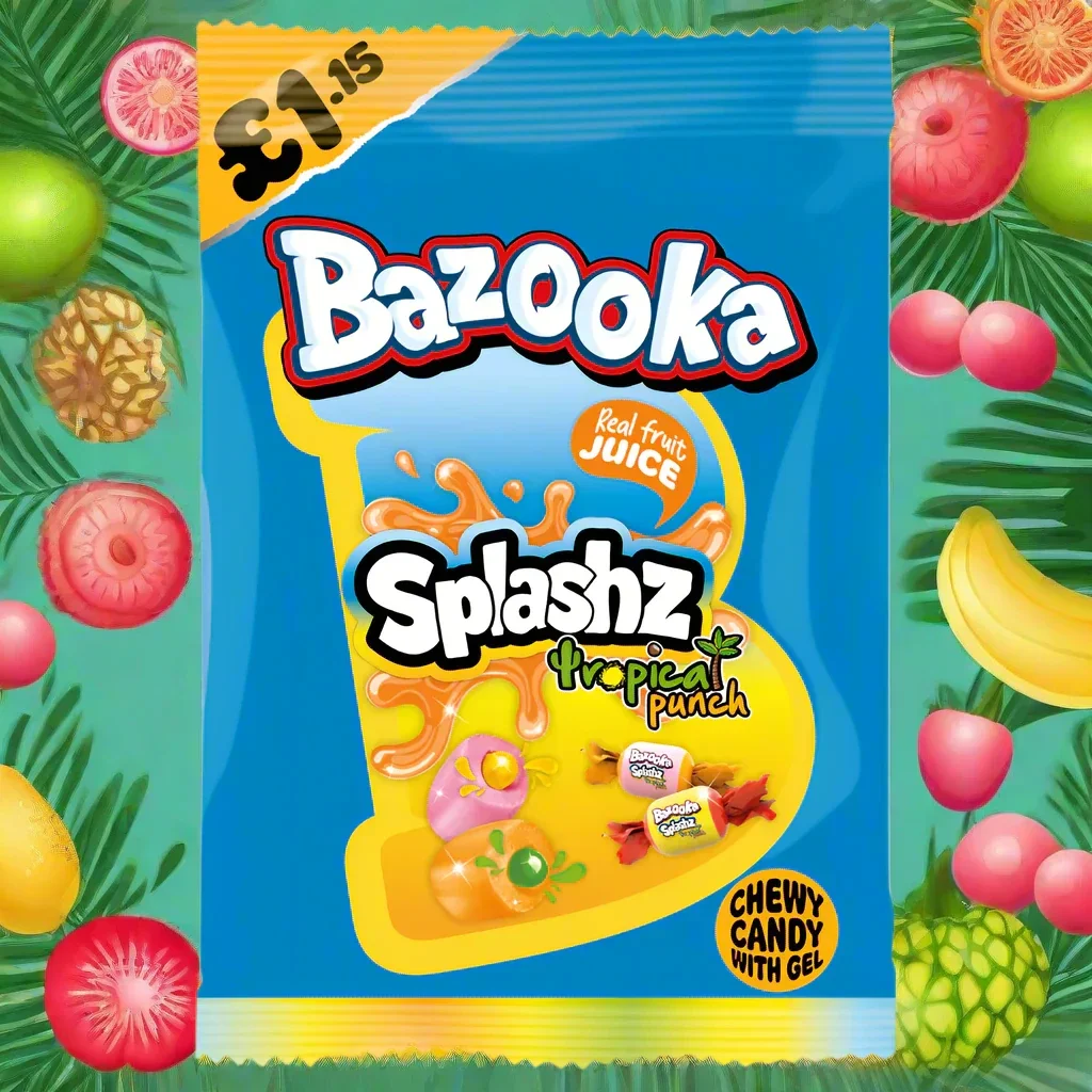Bazooka Splash Tropical Punch 120 gram